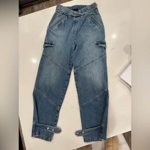 RtA High Waist Barrel Jeans Small